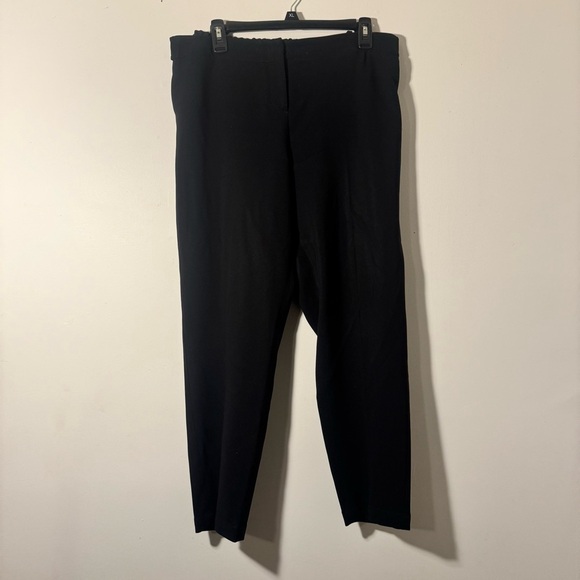 Theory Padra Admiral Crepe Black Pants Size 12 - Picture 2 of 4